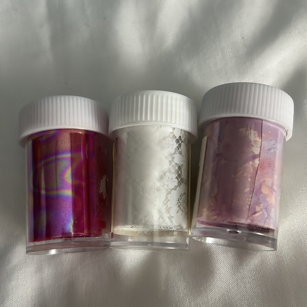 NEW 3 Piece Nail Foil Sheets